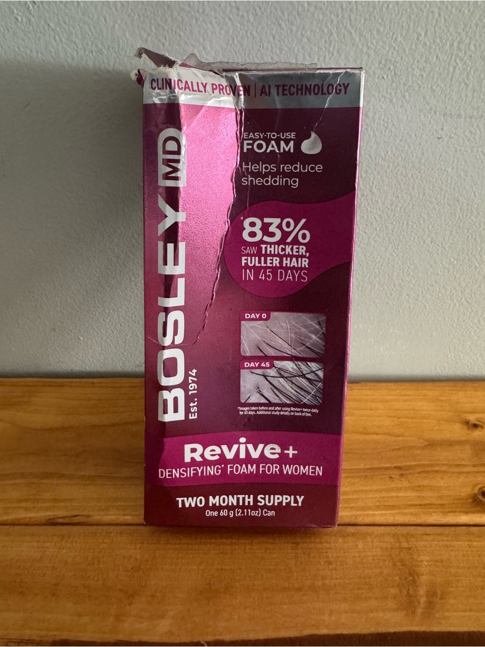 Bosley MD Revive+ Densifying Foam for Women DAMAGED BOX